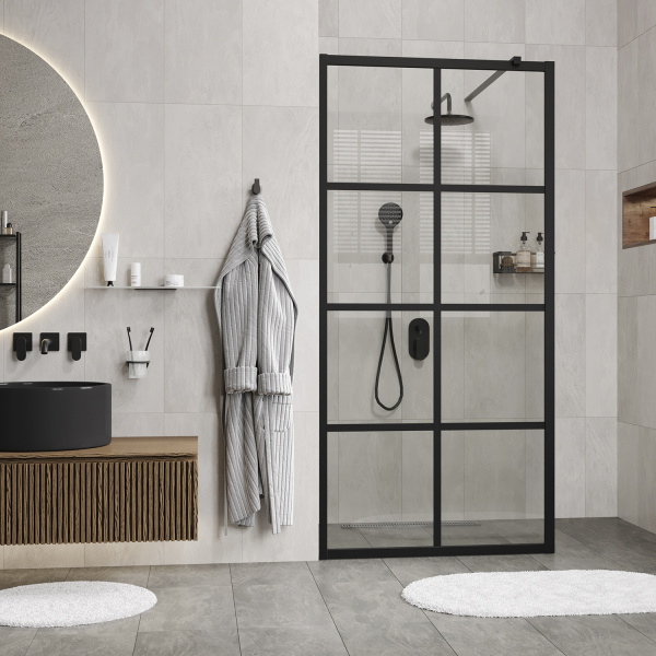 Душевая перегородка (120х200) WasserKRAFT Glan 66W40